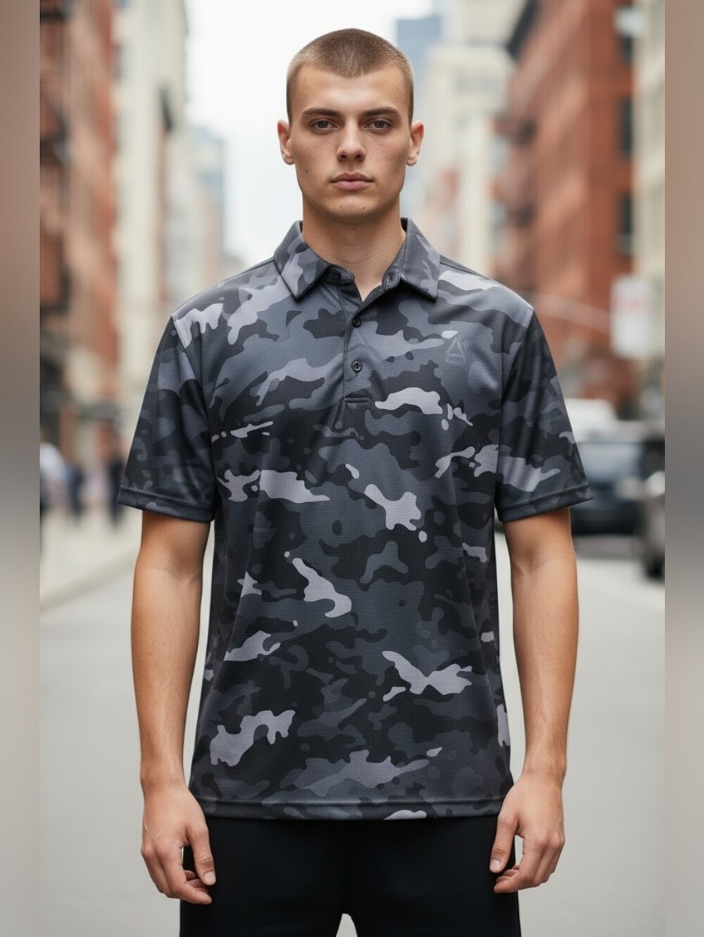 Reebok Men's 3XL Camo Golf Polo Performance Shirt